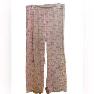 Cat Print Pajama Pants